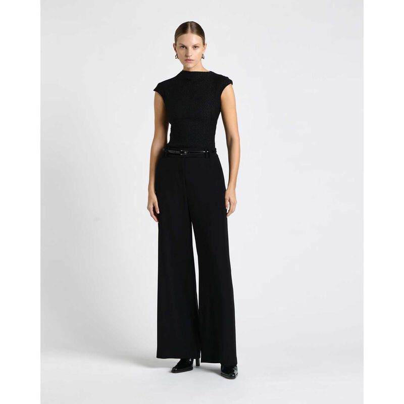 Cue Soft Shirred Jacquard Top image number 3